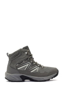 Derimod Dry Men's Grey Laced Waterproof Leather Outdoor Boots | Derimod