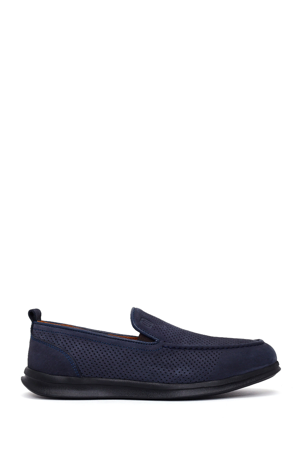 Erkek Lacivert Nubuk Deri Loafer