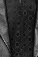 Karla Women's Black Belt Detailed Leather Jacket | Derimod