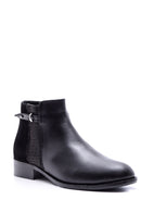 Women's Suede Detailed Leather Boots | Derimod