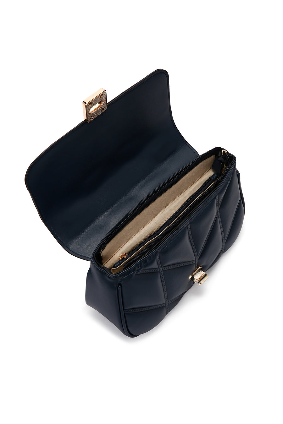 Women's Navy Blue Long Strap Crossbody Bag
