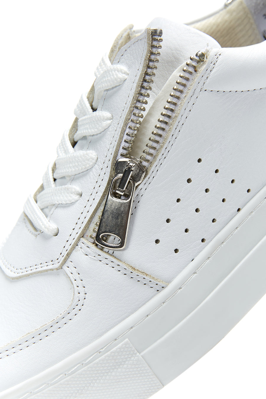 Kadın Deri Fermuarlı Sneaker