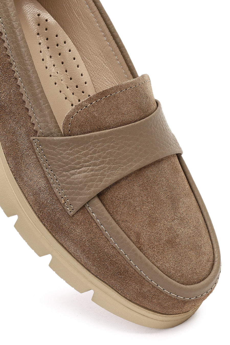 Women's Mink Thick-Soled Suede Leather Comfort Loafer