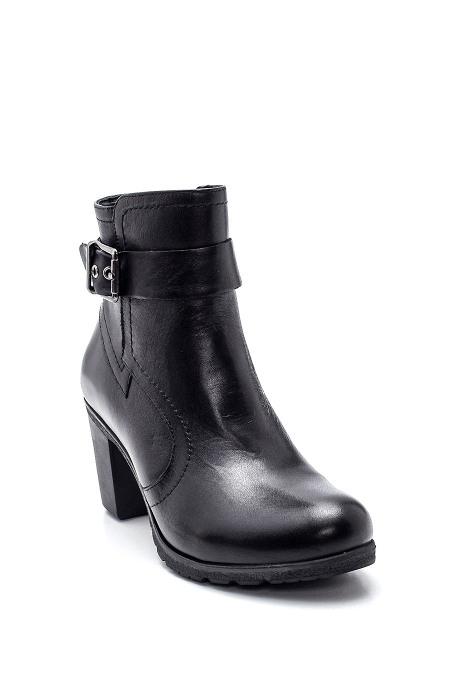 Women's Leather Heeled Boots