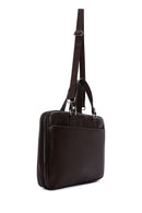 Men's Brown Long Strap Briefcase | Derimod
