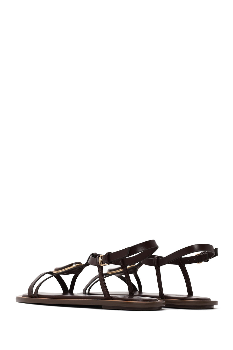 Woman Brown Stone-Embellished Sandal