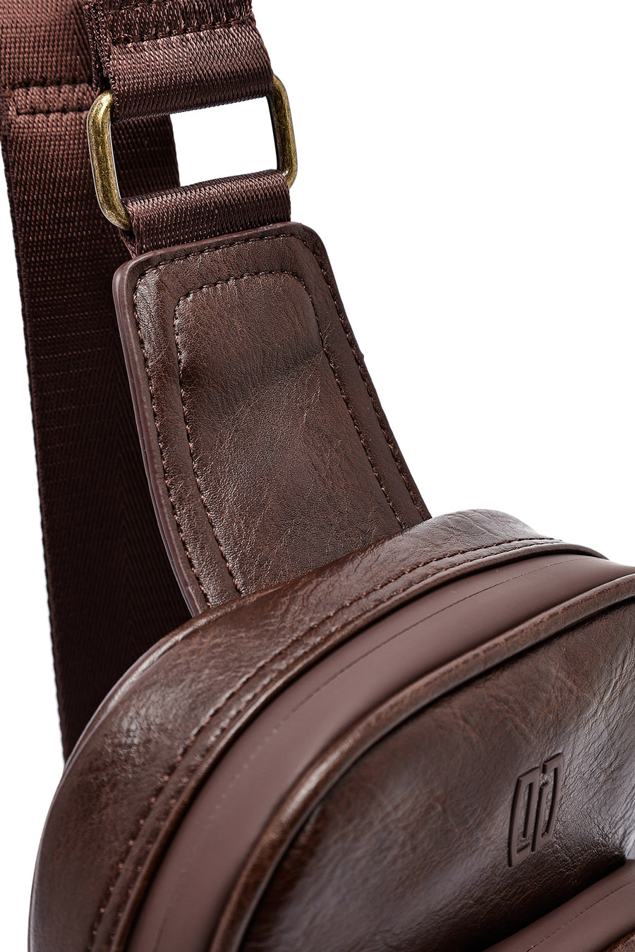 Men's Brown Mini Crossbody Bag