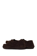 Woman Brown Lace-up Tasselled Suede Casual Shoes | Derimod