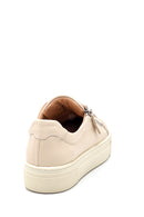 Women's Leather Zipper Sneaker | Derimod