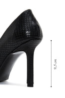 Women's Black Patterned Stiletto | Derimod