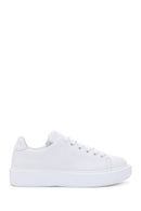 Kadın Beyaz Deri Kalın Tabanlı Sneaker | Derimod