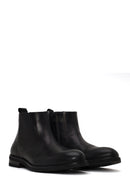 Derimod Black Male Black Zip Closure Leather Boots | Derimod