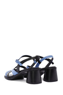 Camper Women's Multicolored Chunky Heel Ankle Strap Leather Sandals | Derimod