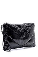 Women's Crinkled Patent Leather Portfolio | Derimod