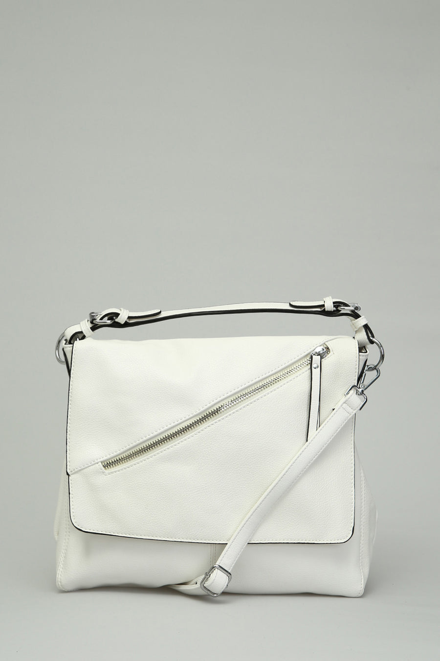 Women's Shoulder Bag with Zipper Detail