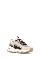 Women's Beige Lace-Up Thick-Soled Sneaker | Derimod