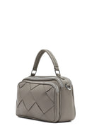 Women's Grey Long Strap Knitted Shoulder Bag | Derimod