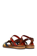 Women's Colorful Buckle Leather Bodrum Sandals | Derimod