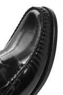 Men's Black Leather Classic Loafer | Derimod