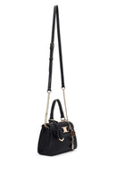 Woman Black Long-Strap Charmed Mini Shoulder Bag | Derimod