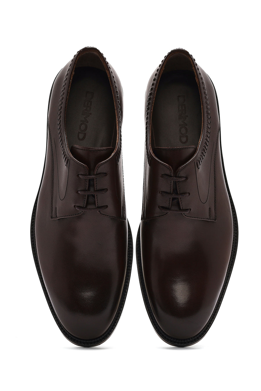 Men's Brown Laced Leather Classic Shoes