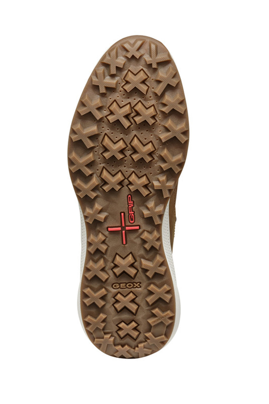 Geox Men's Brown Lace-Up Leather Boat