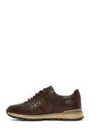 Men's Brown Lace-Up Leather Casual Sneaker | Derimod