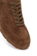 Male Brown Lace-Up Suede Leather Sneaker | Derimod