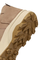 Male Mink Lace-up Thick-soled Nubuck Leather Casual Sneaker | Derimod