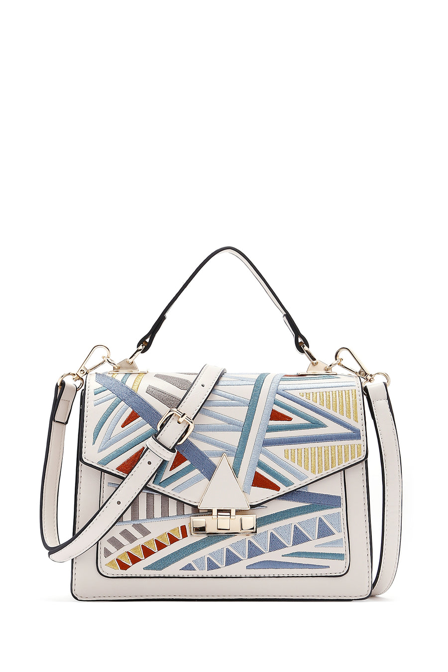 Women's Multi-Colored Printed Long Strap Shoulder Bag 26PBD260026 | Derimod