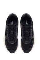 Women's Black Lace-Up Thick Soled Sneaker | Derimod