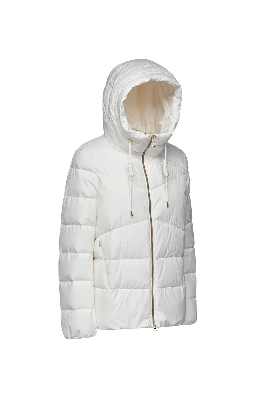 Geox Women's White W Dalyla Hooded Jacket