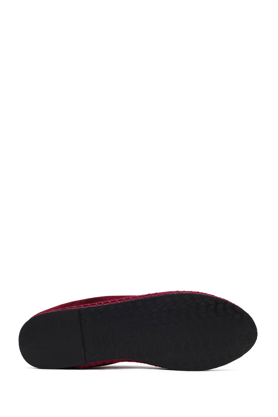 Women's Burgundy Fabric Loafer