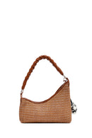 Women's Brown Accessory Straw Shoulder Bag | Derimod