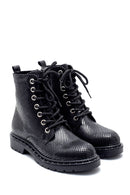 Women's Snakeskin Patterned Boots | Derimod