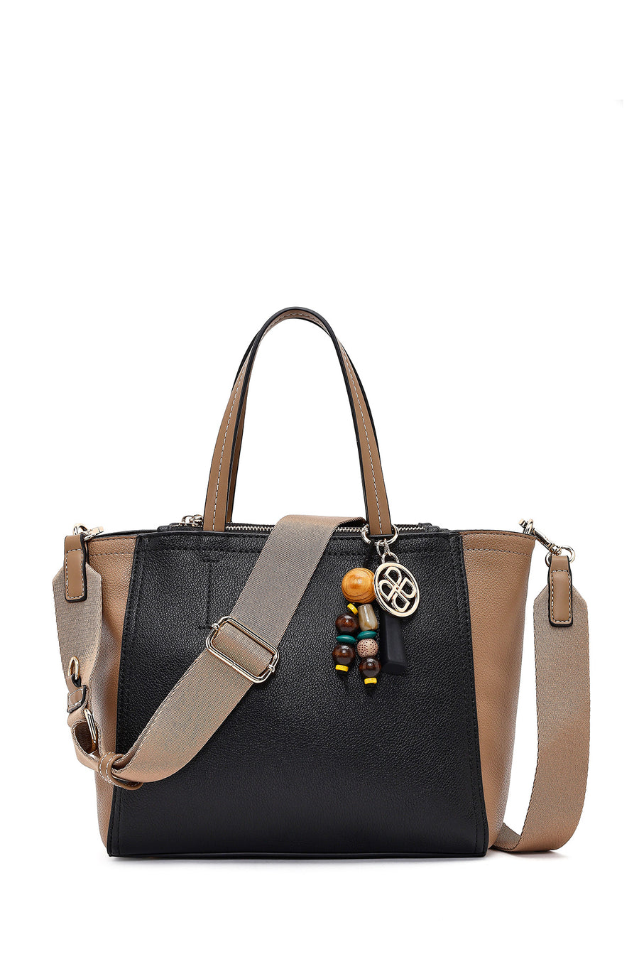 Women's Black Long Strap Charm Shoulder Bag 26PBD246018 | Derimod