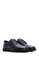 Men's Navy Blue Leather Classic Shoes | Derimod