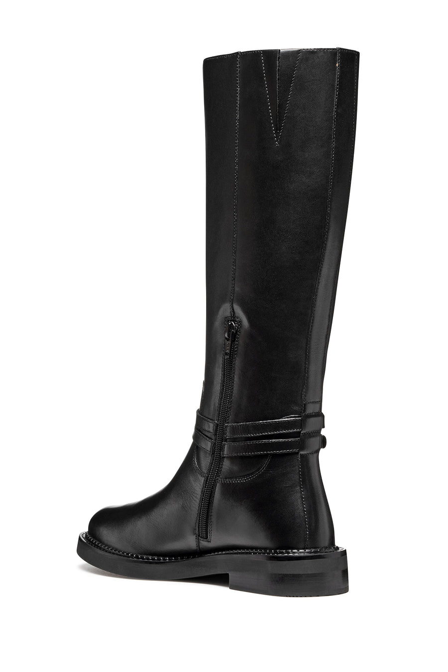 Geox Women Black D Serılda A - Smo.Lea Zippered Leather Boot