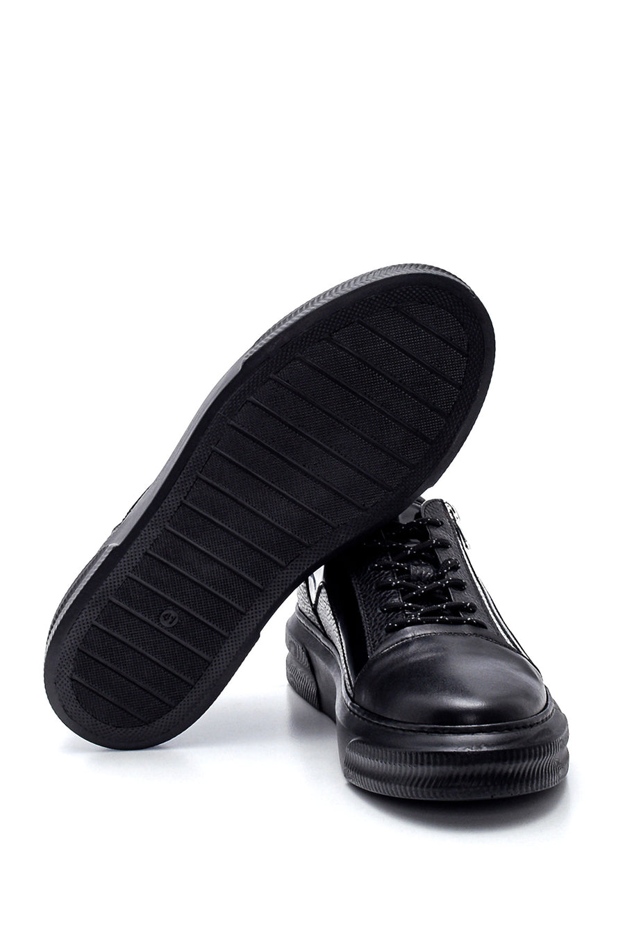 Men's Leather Zipper Detailed Sneaker
