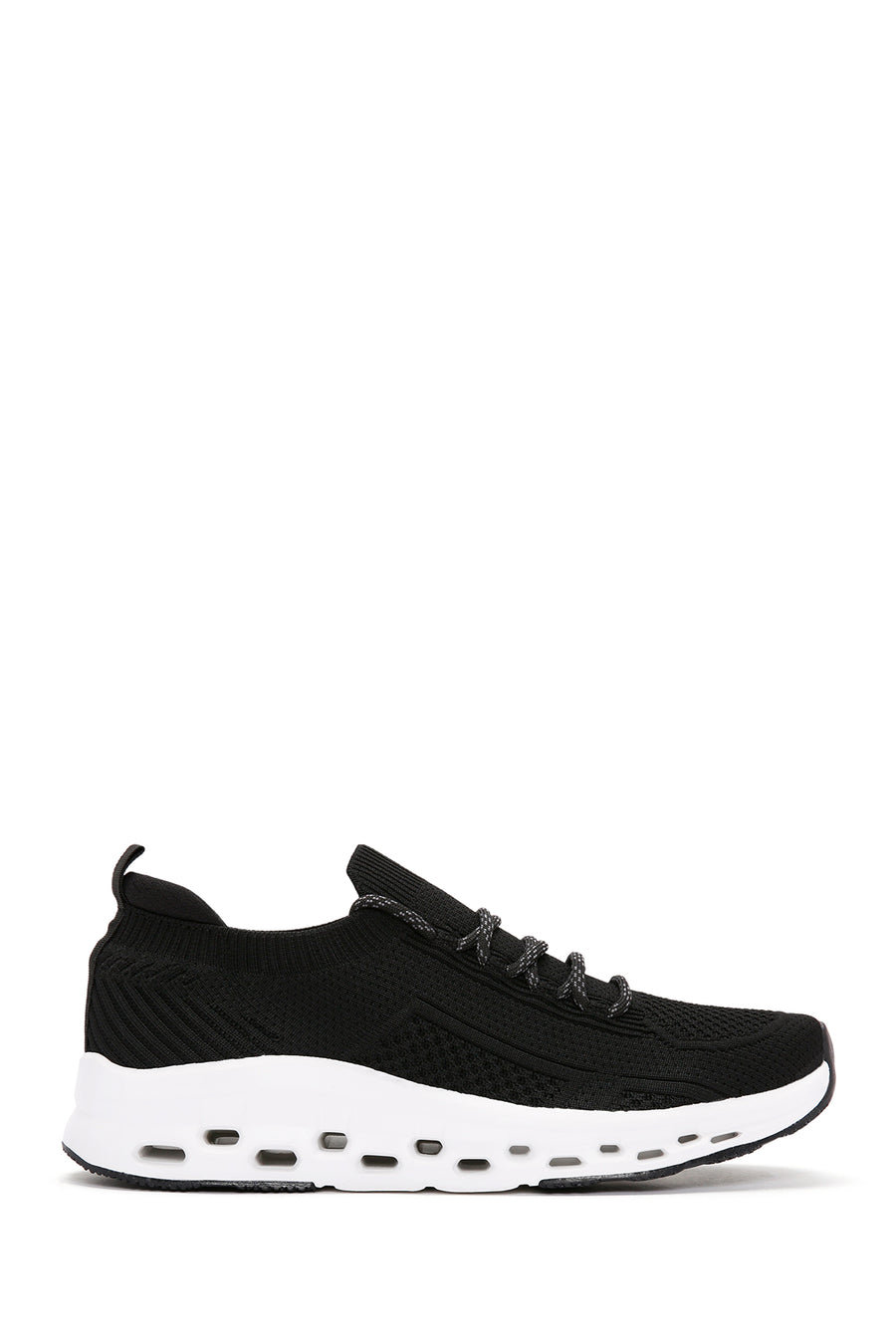 Derimod Zero Erkek Siyah Bağcıklı Kalın Tabanlı Sneaker 24SFD69316F | Derimod