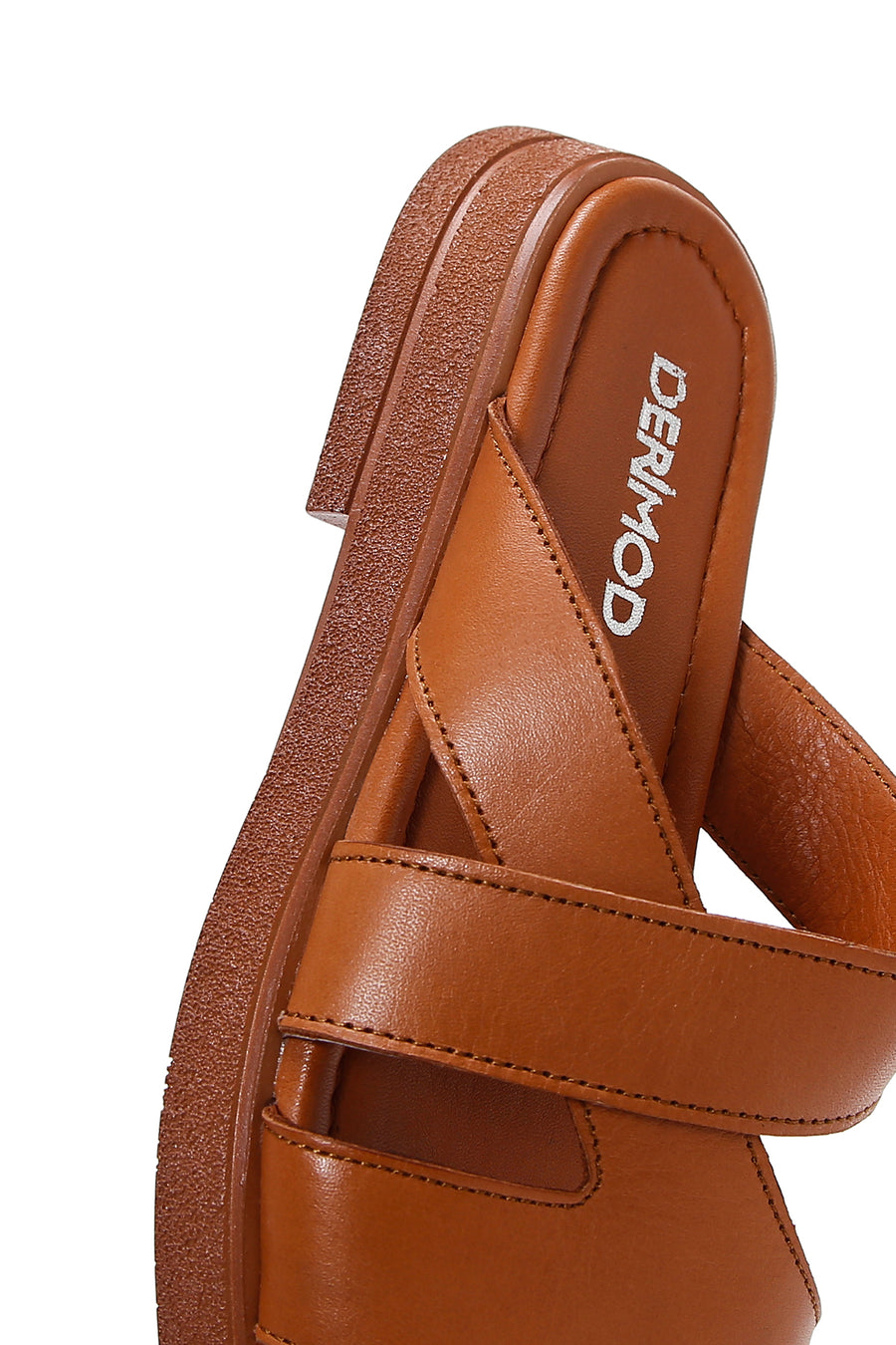 Kadın Taba Deri Comfort Terlik