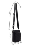 Men's Black Fabric Messenger Bag | Derimod
