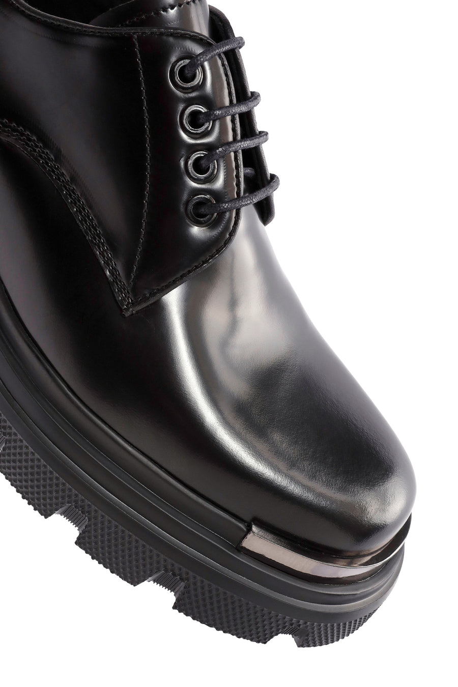Men's Black Lace-up Leather Casual Shoes