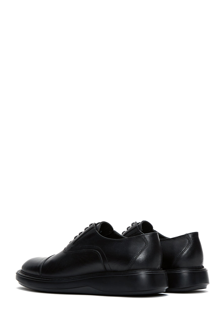 Men's Black Leather Oxford Shoes