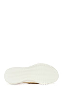 Woman Beige Patterned Suede Comfort Buckle Shoes | Derimod