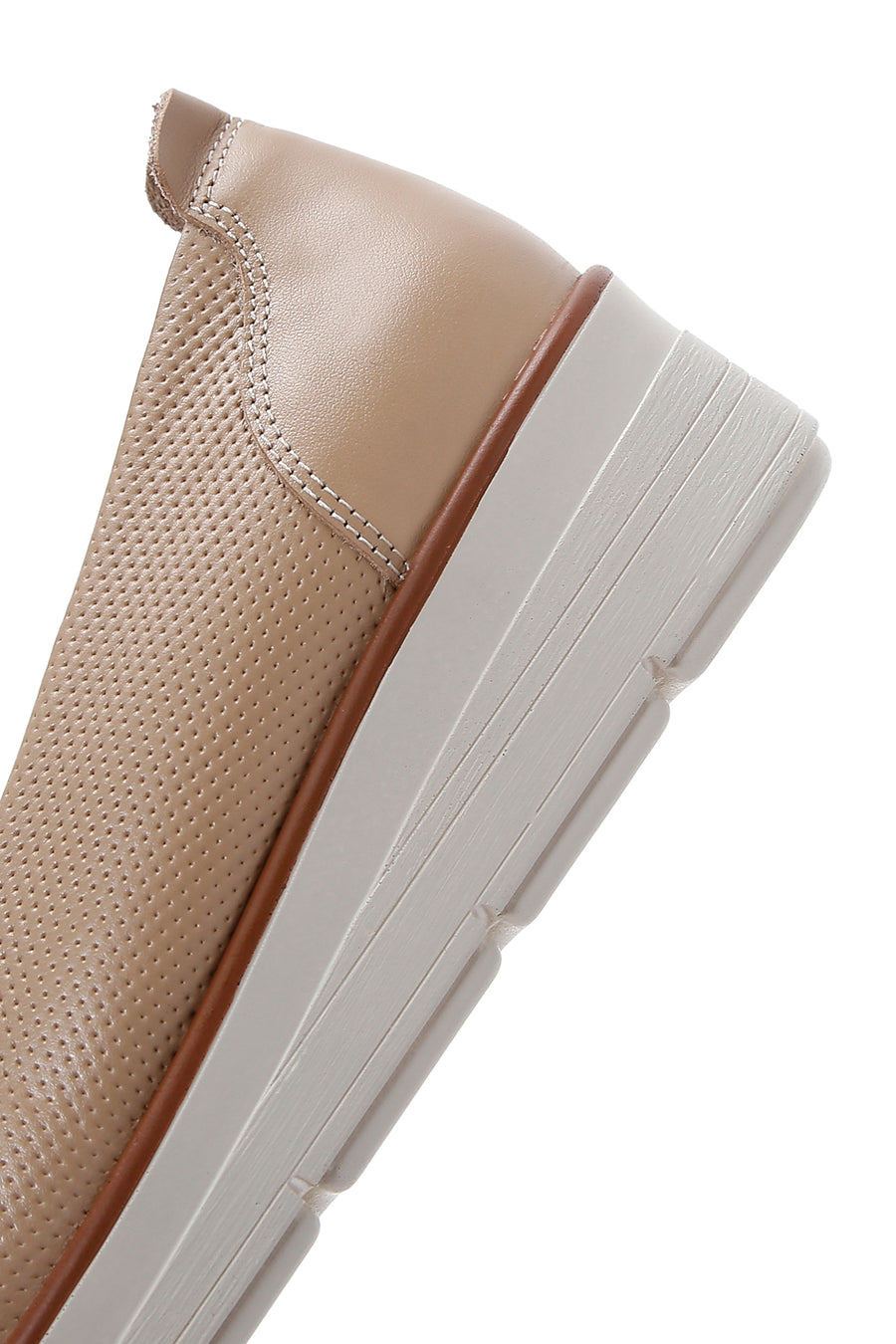 Kadın Vizon Deri Comfort Loafer