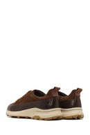 Erkek Kahverengi Kalın Tabanlı Deri Casual Sneaker | Derimod