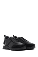Kadın Siyah Bağcıklı Deri Sneaker | Derimod