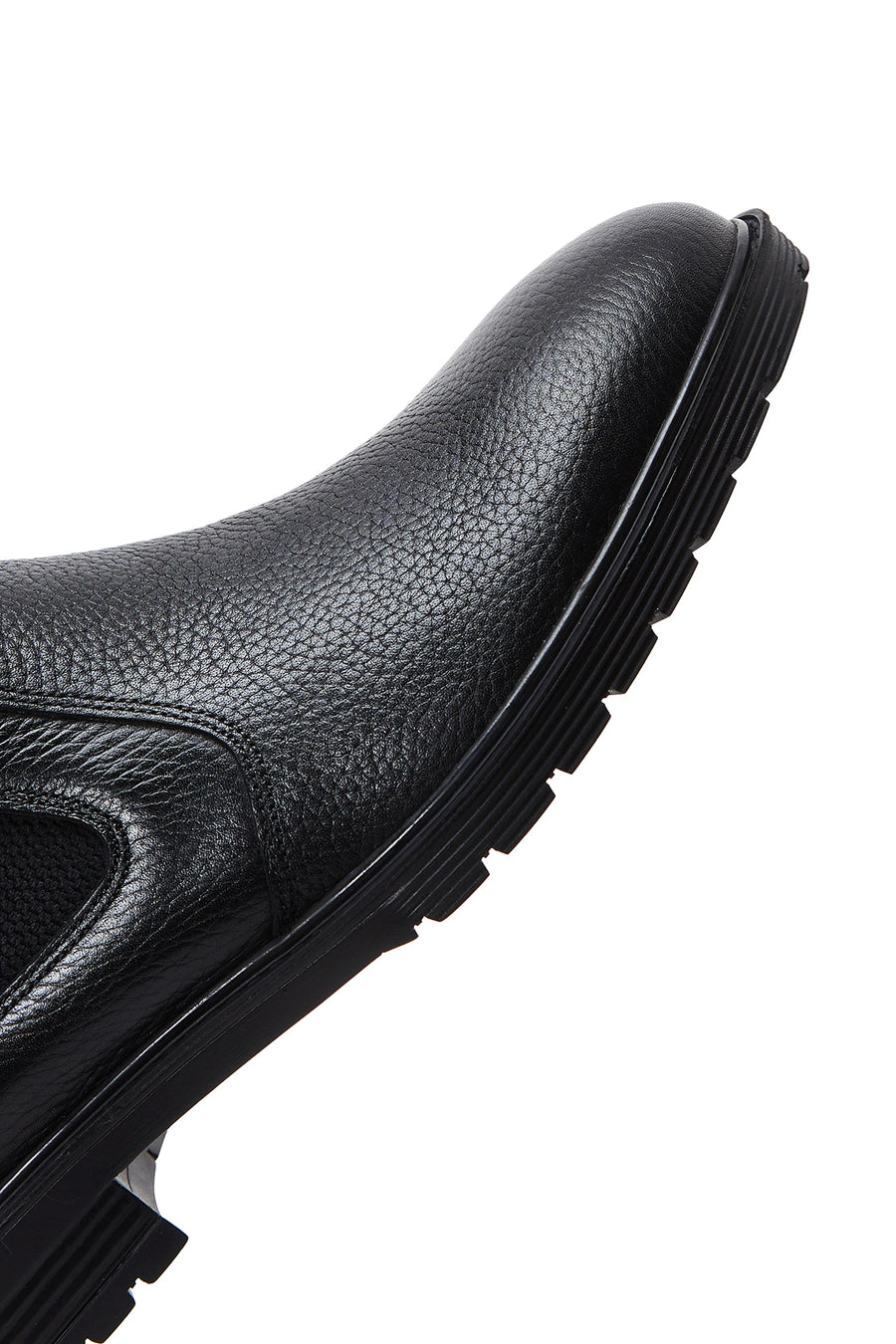 Men's Black Leather Casual Chelsea Boots