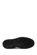 Men's Black Lace-Up Thick-Soled Leather Casual Boot | Derimod